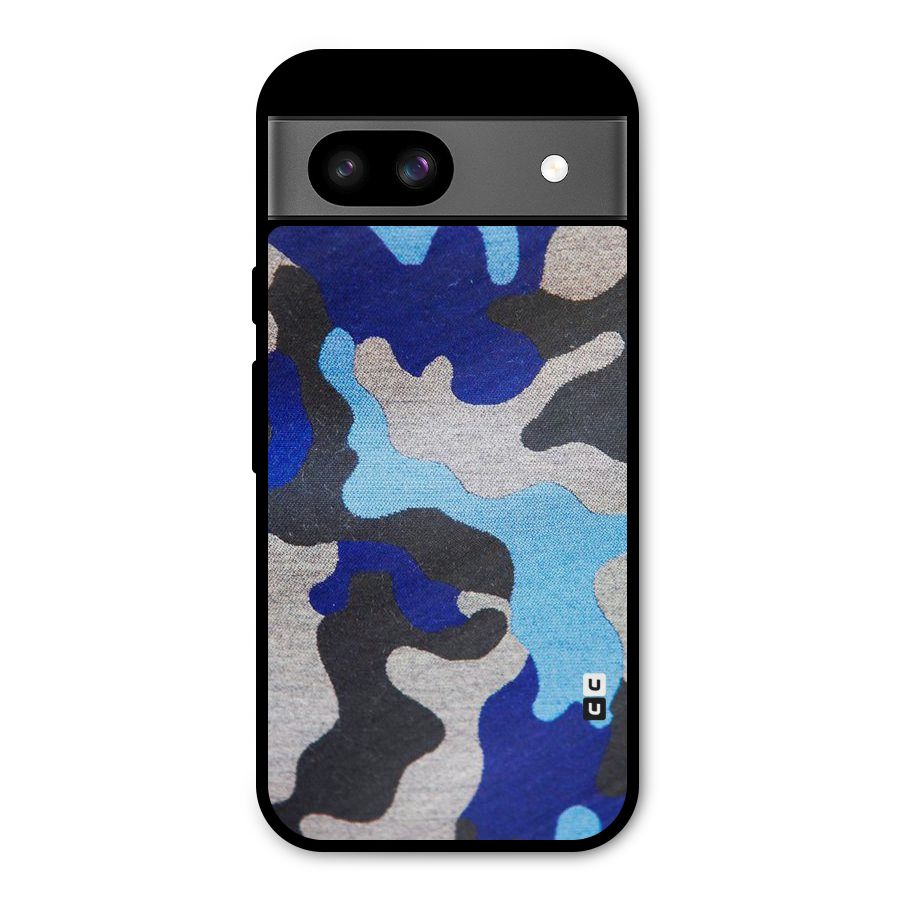 Rugged Camouflage Metal Back Case for Google Pixel 8a