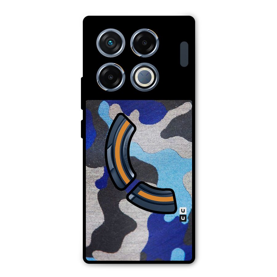 Rugged Camouflage Metal Back Case for Infinix GT 20 Pro