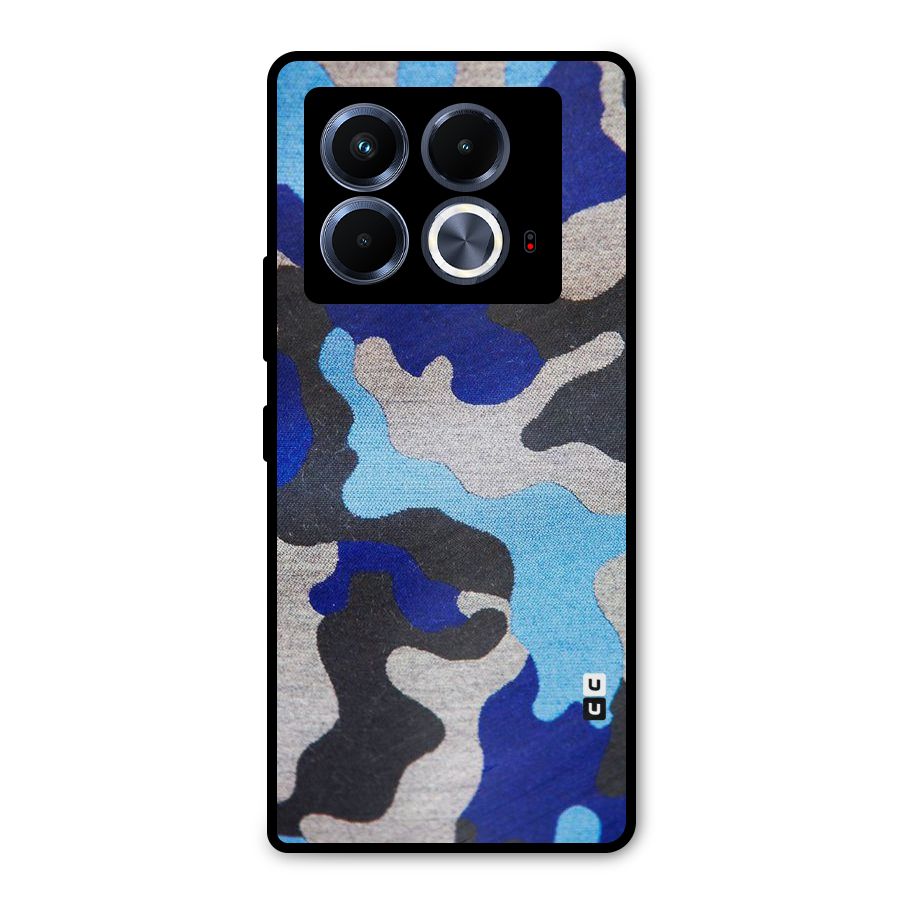 Rugged Camouflage Metal Back Case for Infinix Note 40 5G
