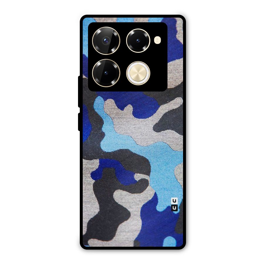 Rugged Camouflage Metal Back Case for Infinix Note 40 Pro