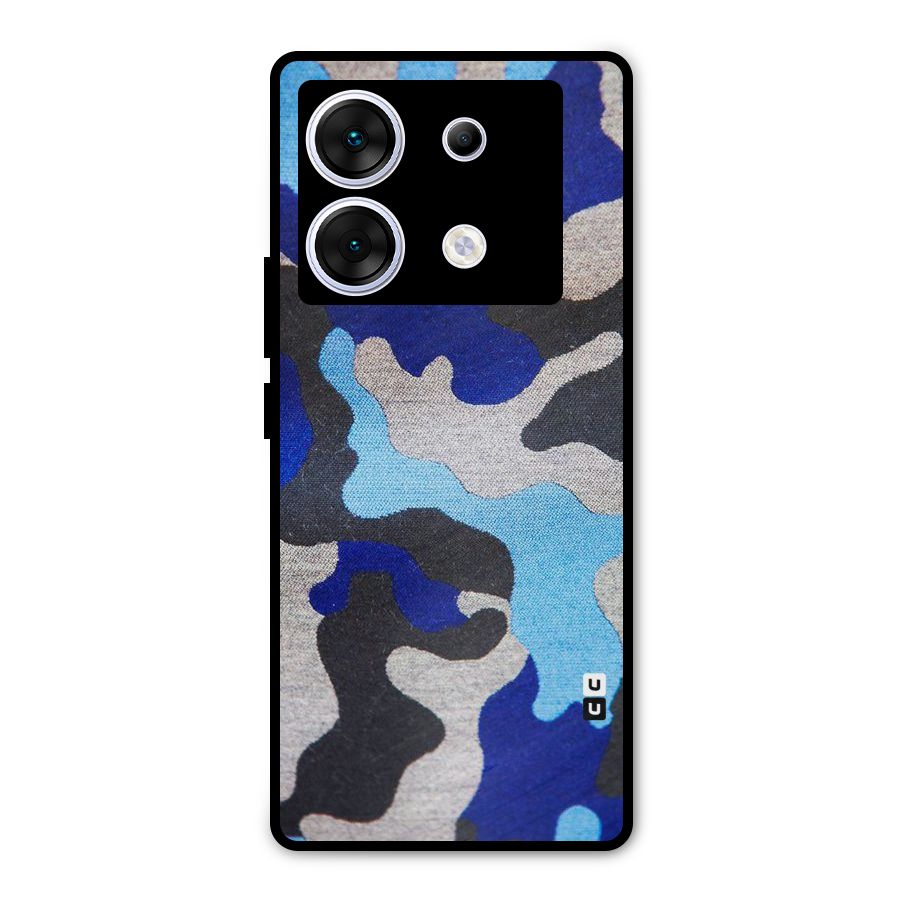 Rugged Camouflage Metal Back Case for Infinix Zero 30 5G