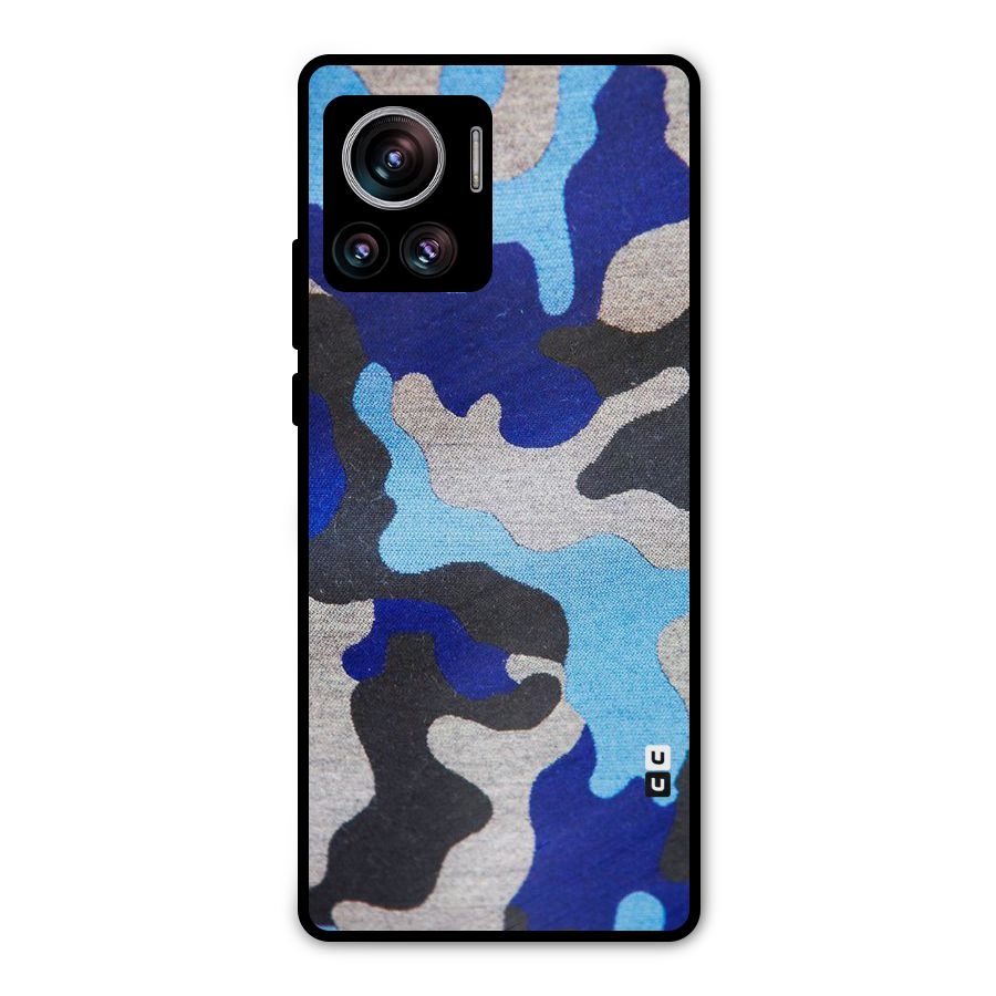 Rugged Camouflage Metal Back Case for Motorola Edge 30 Ultra