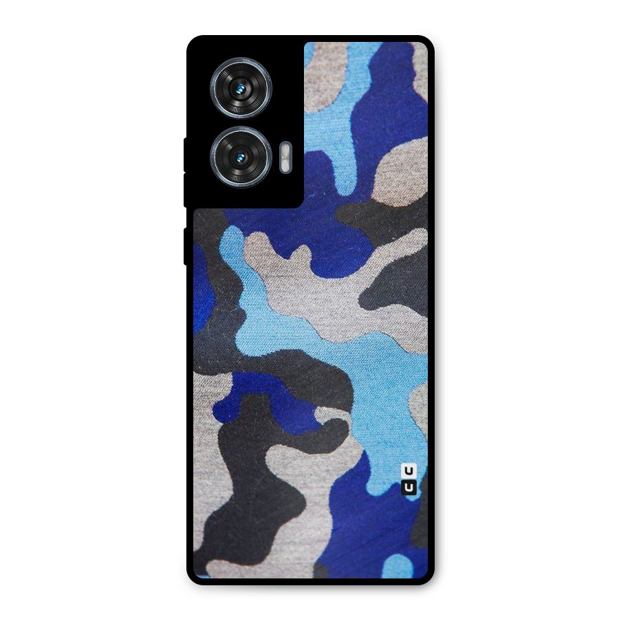 Rugged Camouflage Metal Back Case for Motorola Edge 50 Fusion