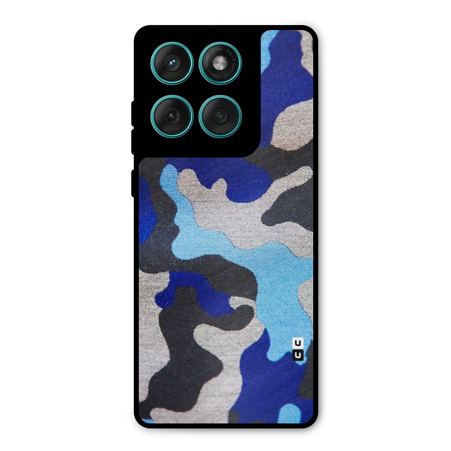 Rugged Camouflage Metal Back Case for Motorola Edge 60 Fusion