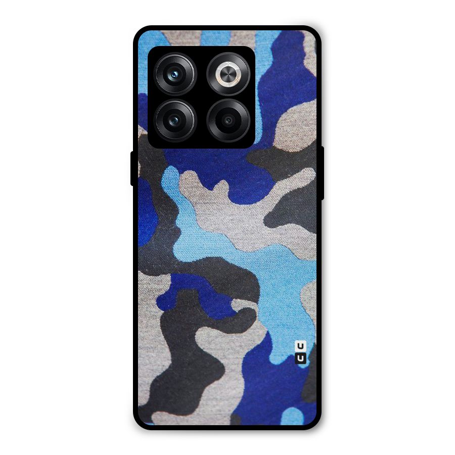 Rugged Camouflage Metal Back Case for OnePlus 10T