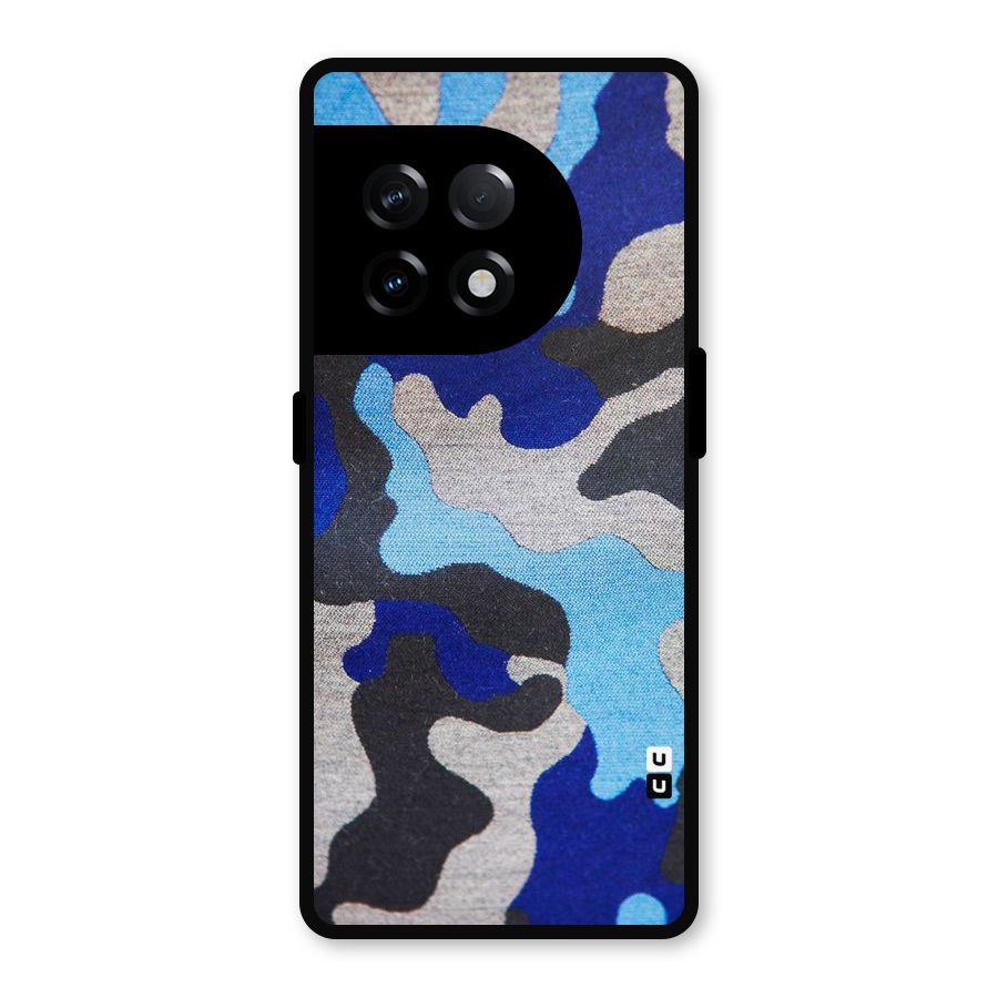 Rugged Camouflage Metal Back Case for OnePlus 11R