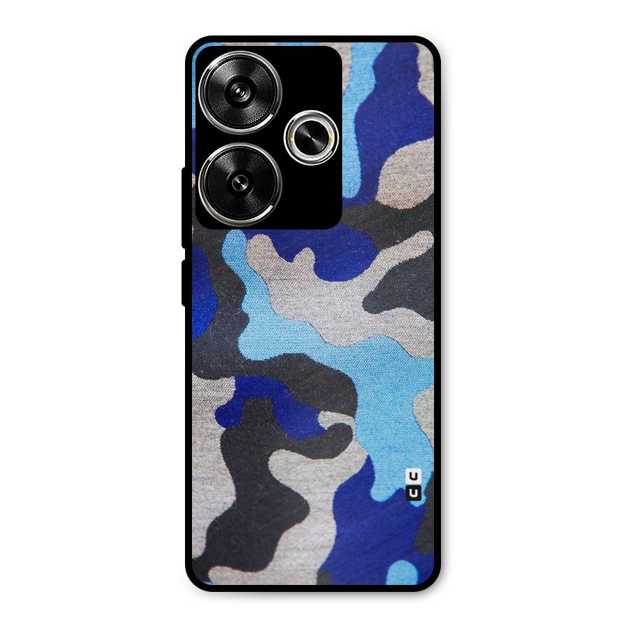 Rugged Camouflage Metal Back Case for Poco F6