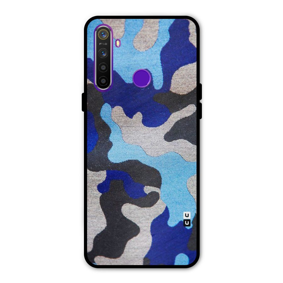 Rugged Camouflage Metal Back Case for Realme 5