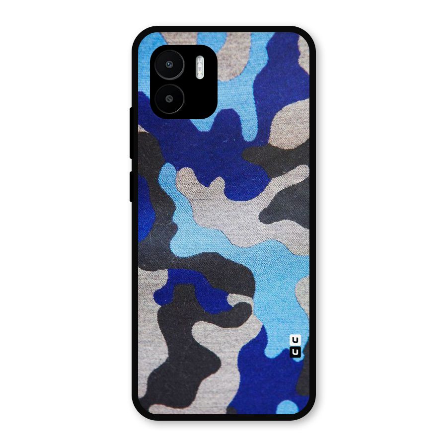 Rugged Camouflage Metal Back Case for Redmi A2