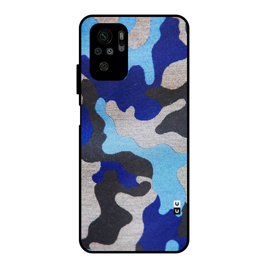 Rugged Camouflage Metal Back Case for Redmi Note 10S