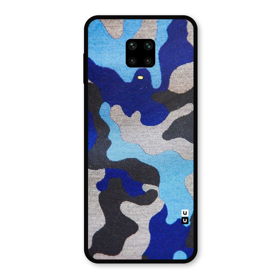 Rugged Camouflage Metal Back Case for Redmi Note 9 Pro Max