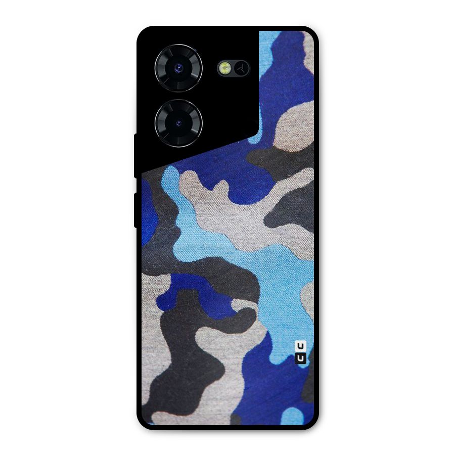 Rugged Camouflage Metal Back Case for Tecno Pova 5 Pro 5G