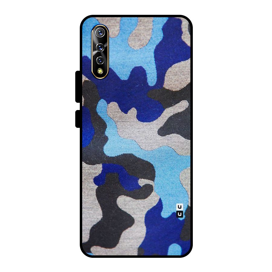Rugged Camouflage Metal Back Case for Vivo S1