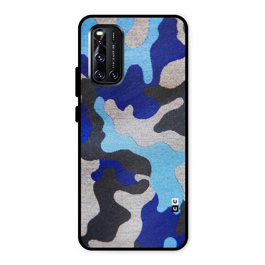 Rugged Camouflage Metal Back Case for Vivo V19