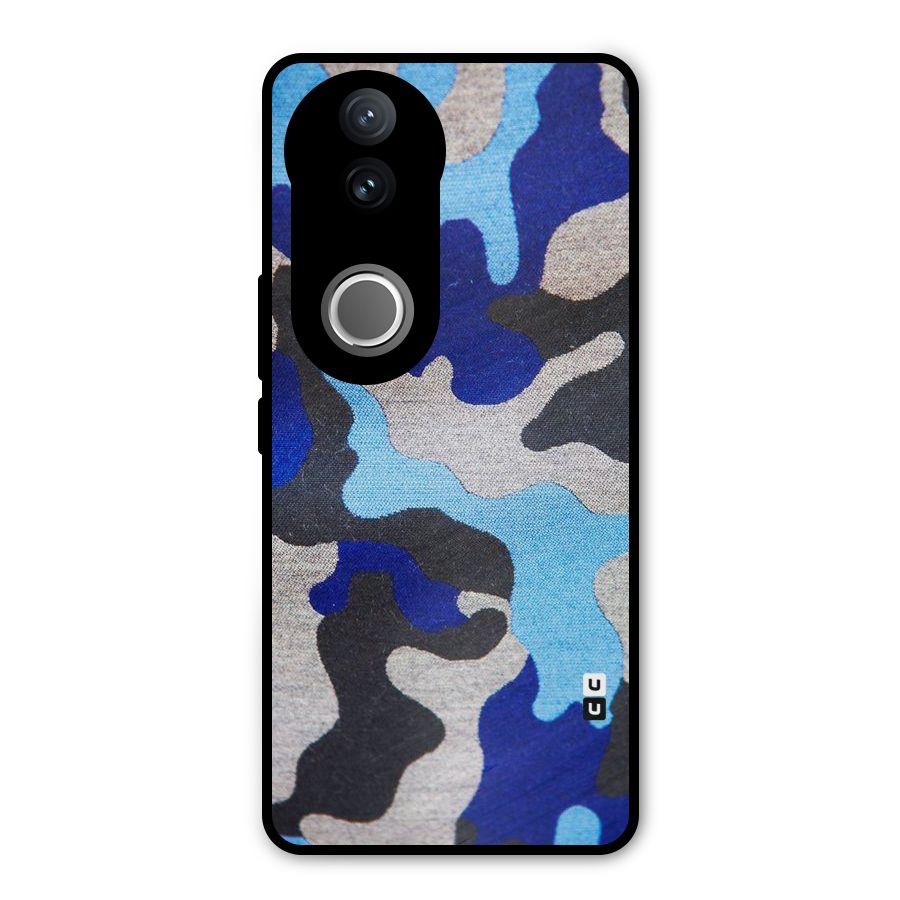 Rugged Camouflage Metal Back Case for Vivo V50