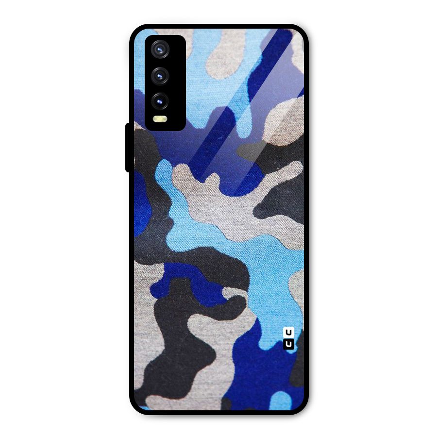 Rugged Camouflage Metal Back Case for Vivo Y20