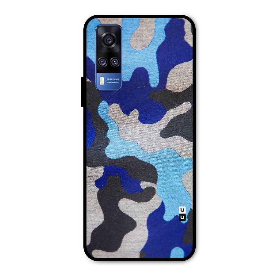 Rugged Camouflage Metal Back Case for Vivo Y31