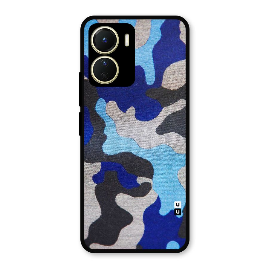 Rugged Camouflage Metal Back Case for Vivo Y56