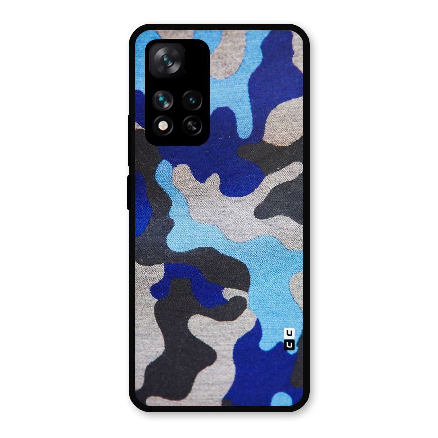 Rugged Camouflage Metal Back Case for Xiaomi 11i Hypercharge 5G