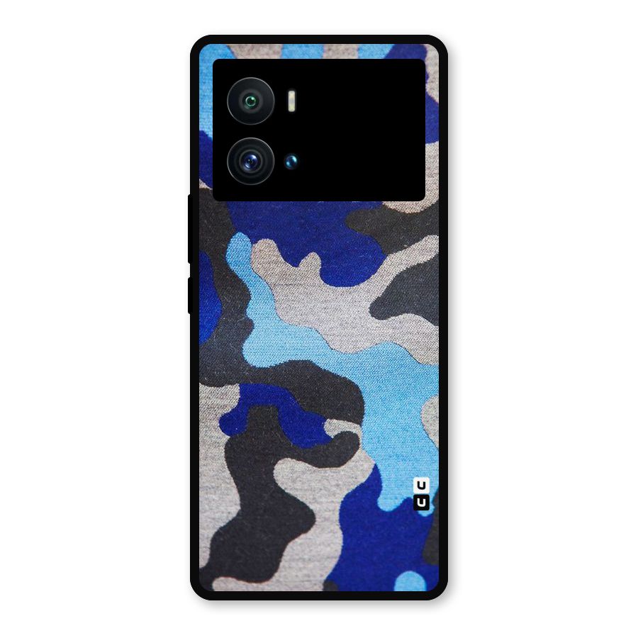 Rugged Camouflage Metal Back Case for iQOO 9 Pro