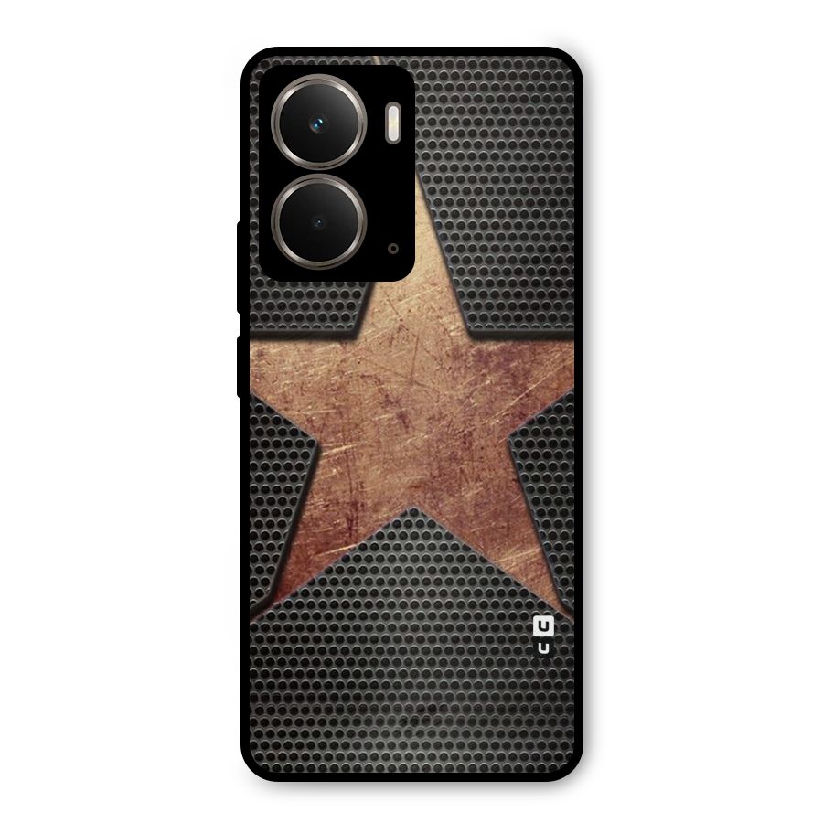 Rugged Gold Star Metal Back Case for Realme P3