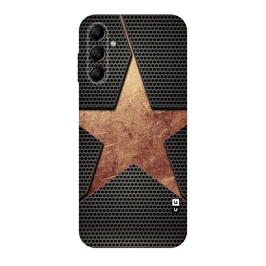 Rugged Gold Star Original Polycarbonate Back Case for Galaxy A14 5G