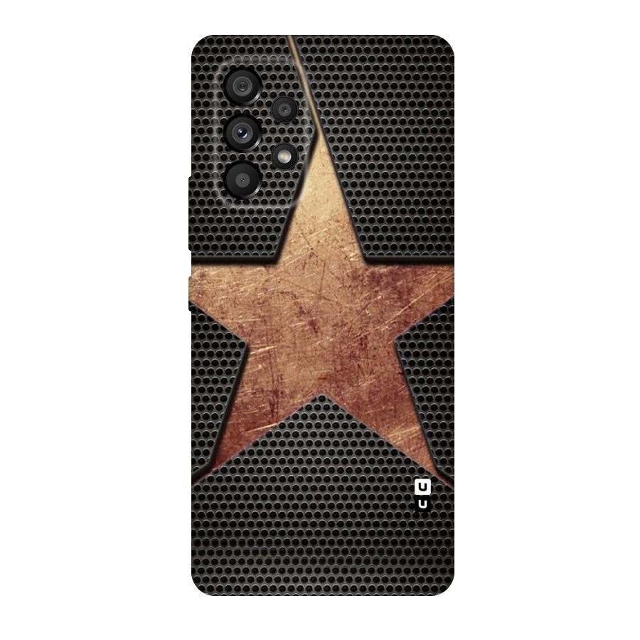 Rugged Gold Star Original Polycarbonate Back Case for Galaxy A53 5G