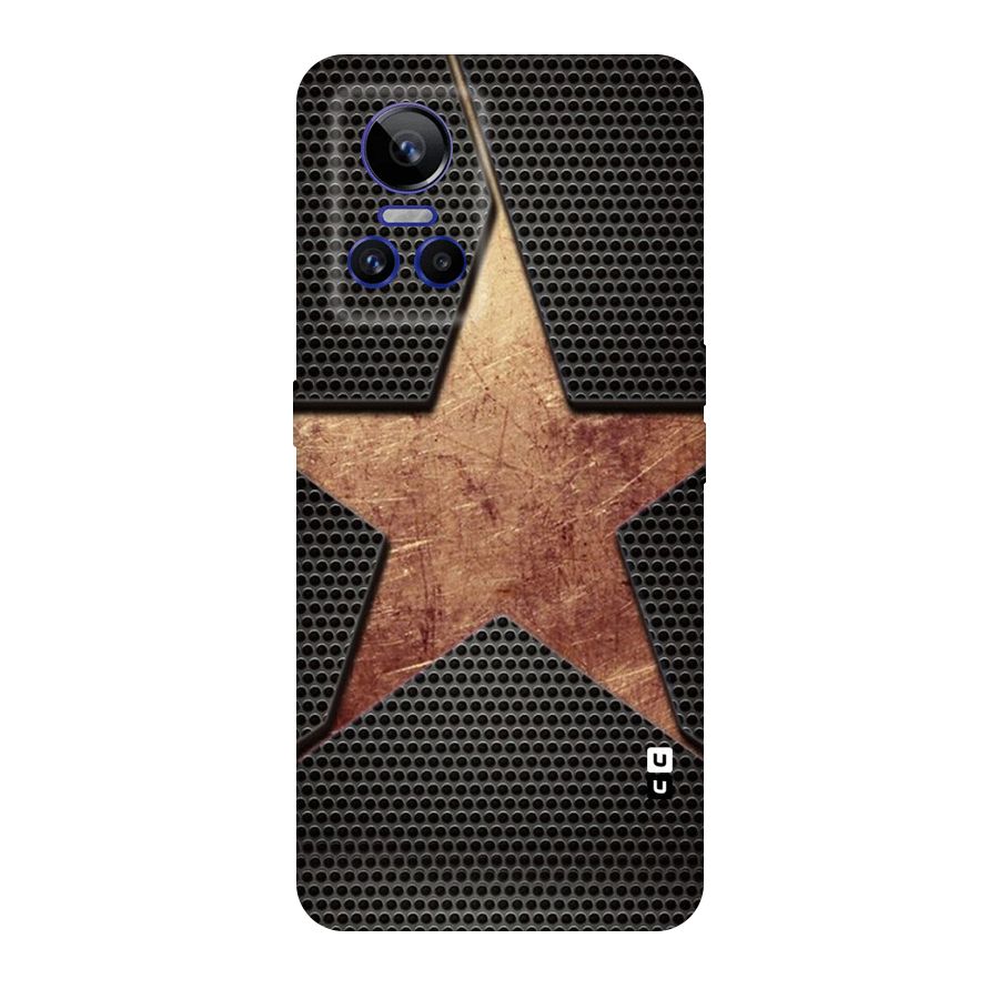 Rugged Gold Star Original Polycarbonate Back Case for Realme GT Neo 3