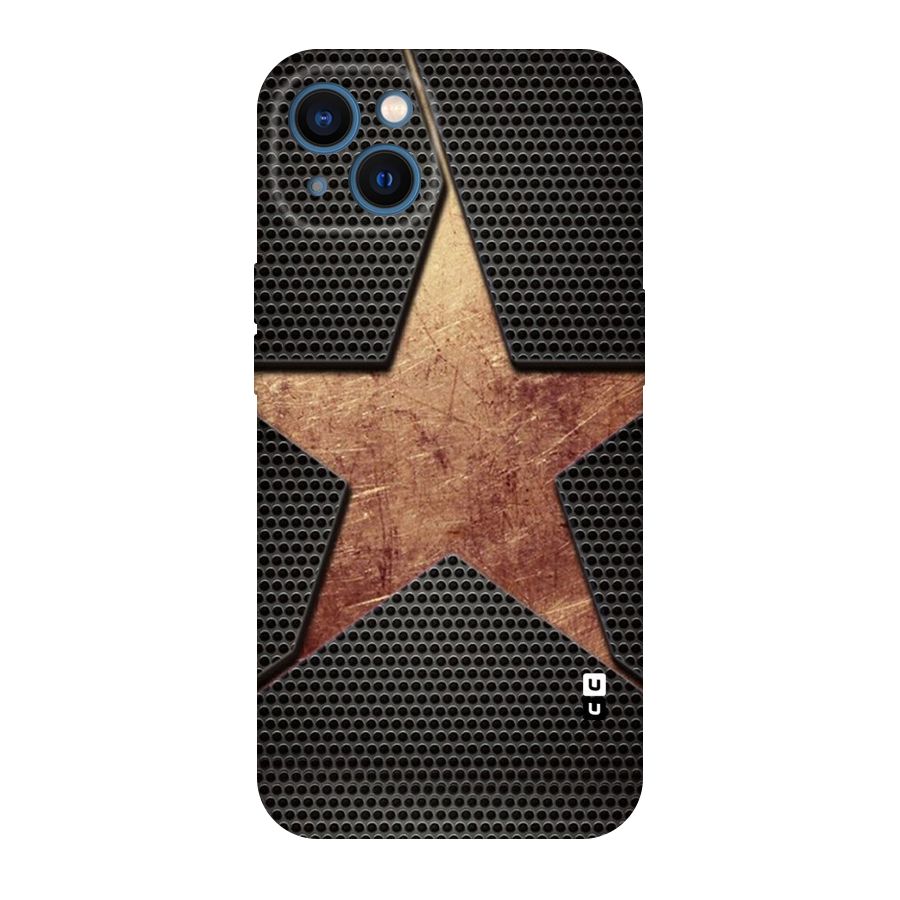 Rugged Gold Star Original Polycarbonate Back Case for iPhone 13