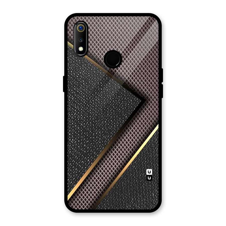 Rugged Polka Design Glass Back Case for Realme 3i