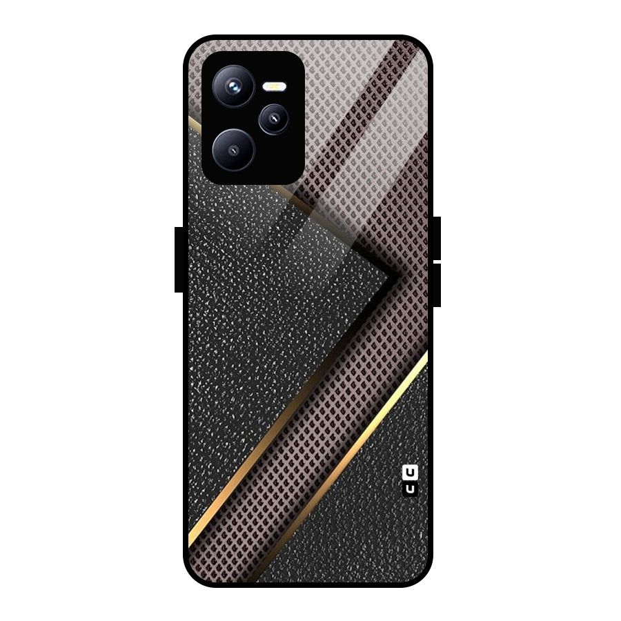 Rugged Polka Design Glass Back Case for Realme C35