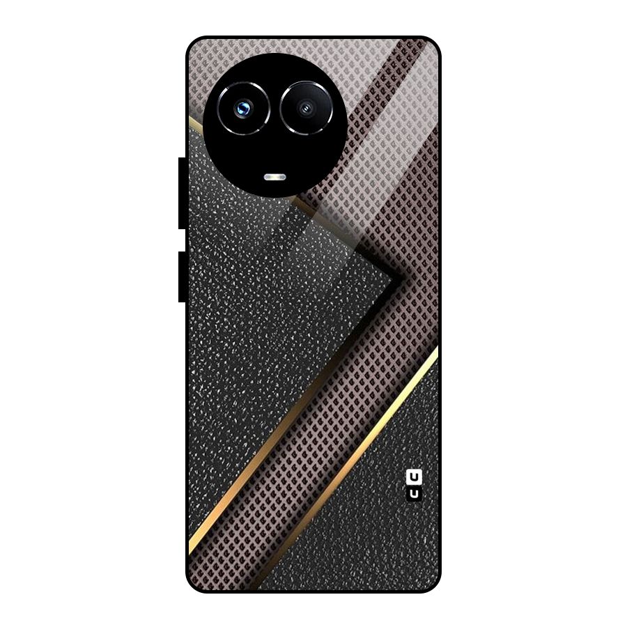 Rugged Polka Design Glass Back Case for Realme Narzo 60X