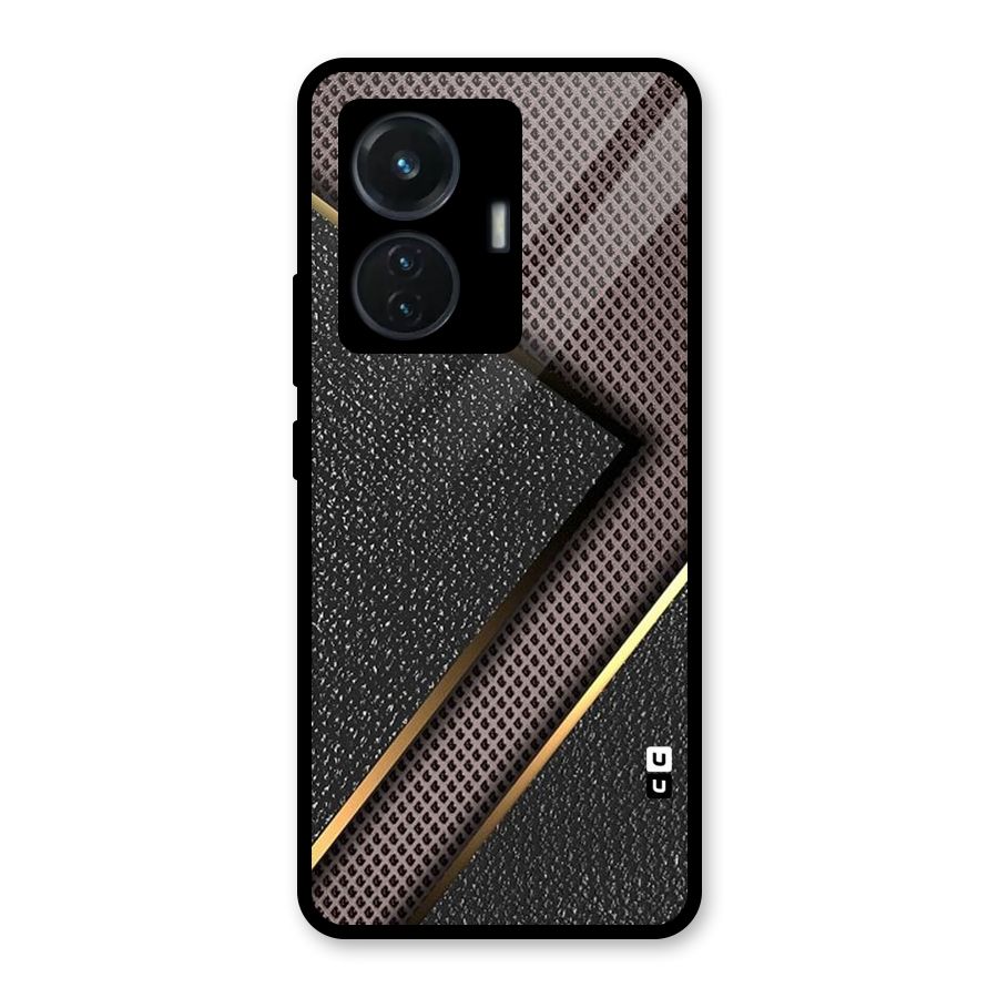 Rugged Polka Design Glass Back Case for Vivo T1 44W