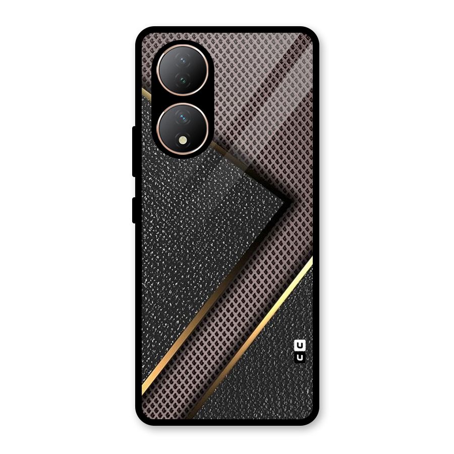 Rugged Polka Design Glass Back Case for Vivo Y100A