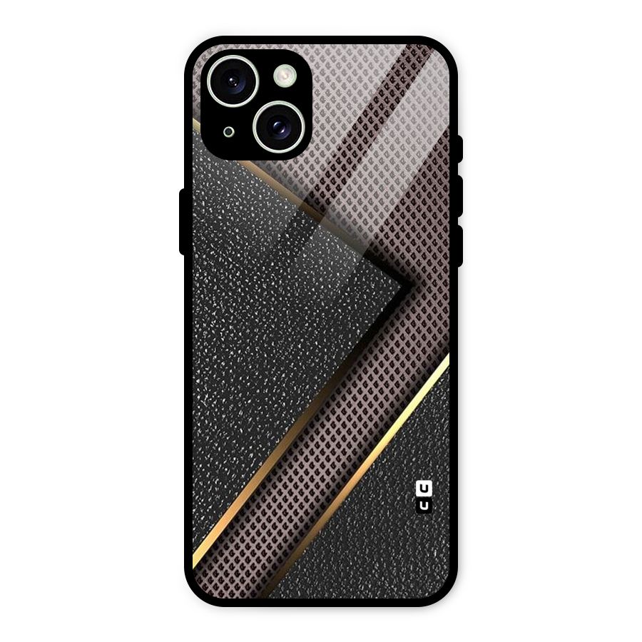 Rugged Polka Design Glass Back Case for iPhone 15 Plus
