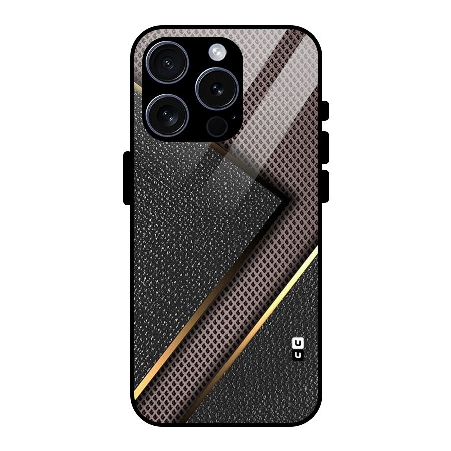 Rugged Polka Design Glass Back Case for iPhone 15 Pro