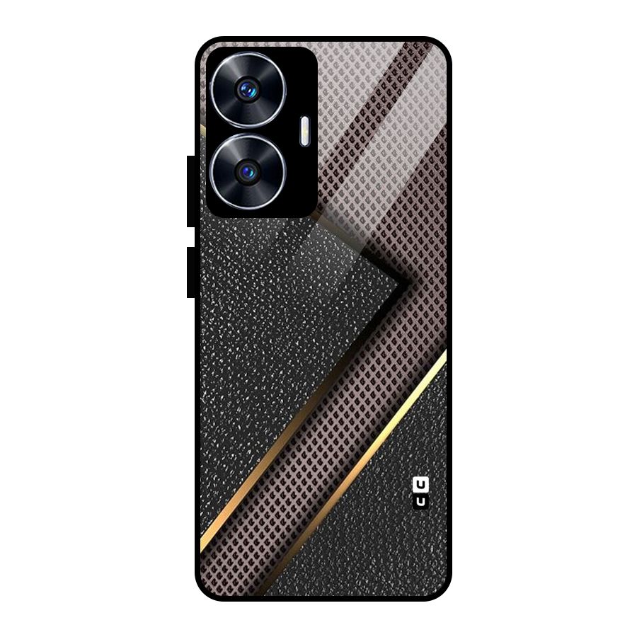 Rugged Polka Design Glass Back Case for realme C55