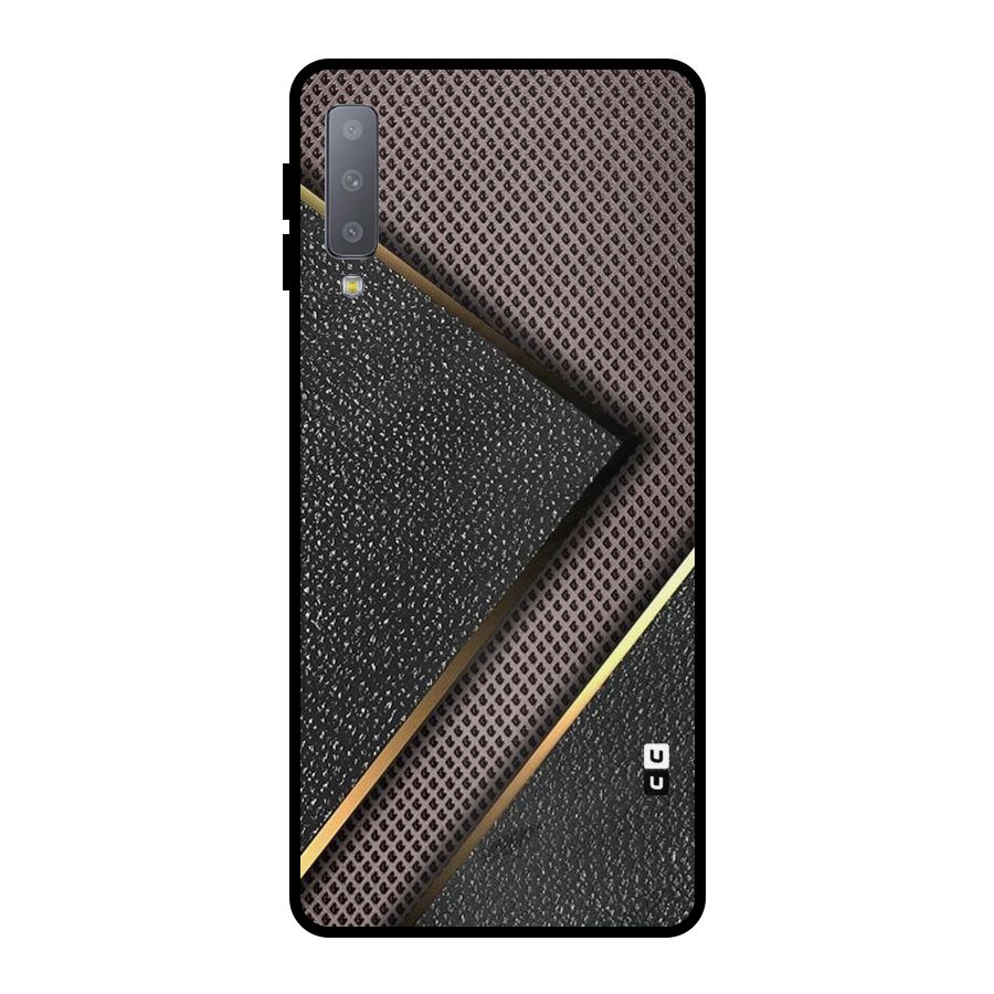 Rugged Polka Design Metal Back Case for Galaxy A7 (2018)
