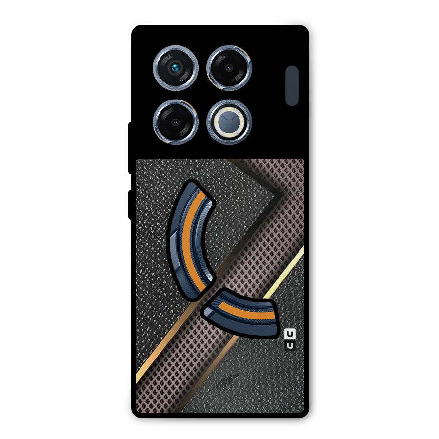 Rugged Polka Design Metal Back Case for Infinix GT 20 Pro
