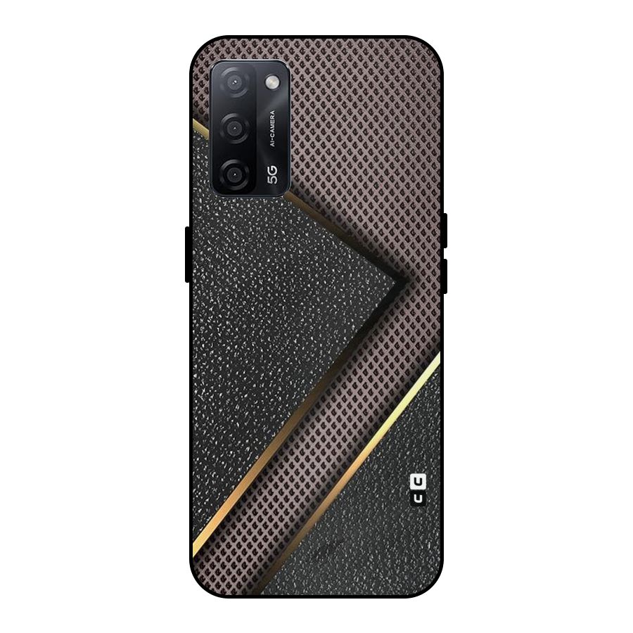 Rugged Polka Design Metal Back Case for Oppo A53s 5G
