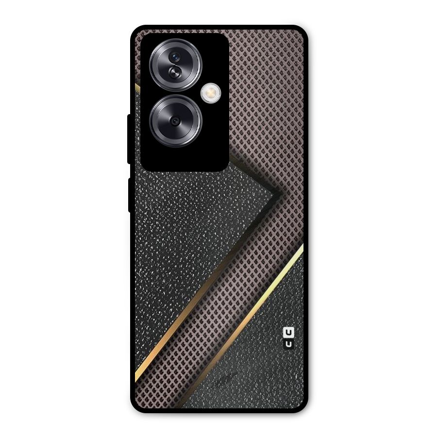 Rugged Polka Design Metal Back Case for Oppo A79 5G