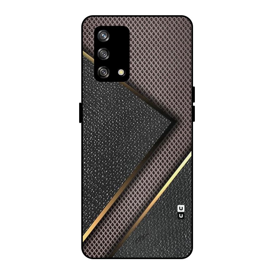 Rugged Polka Design Metal Back Case for Oppo F19