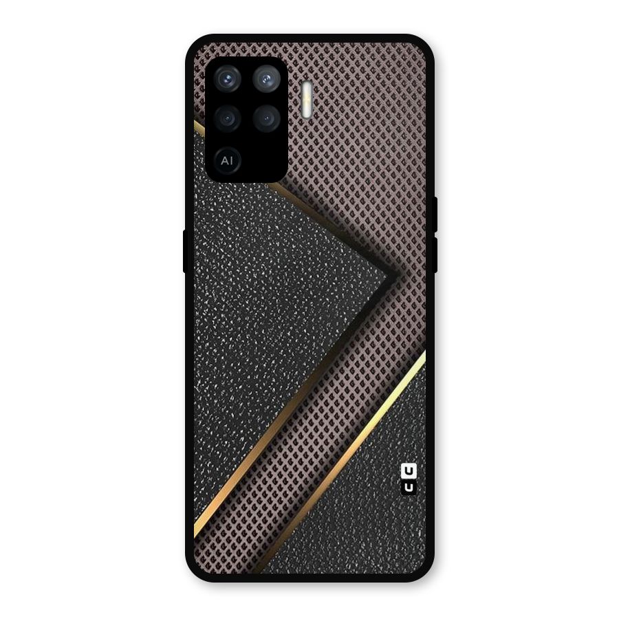 Rugged Polka Design Metal Back Case for Oppo F19 Pro
