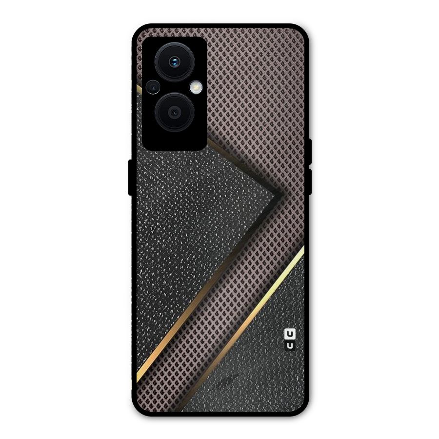 Rugged Polka Design Metal Back Case for Oppo F21s Pro 5G