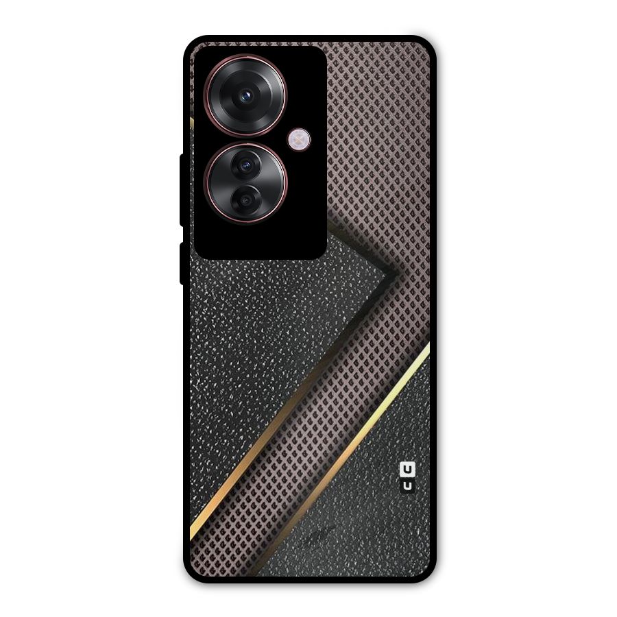 Rugged Polka Design Metal Back Case for Oppo F25 Pro