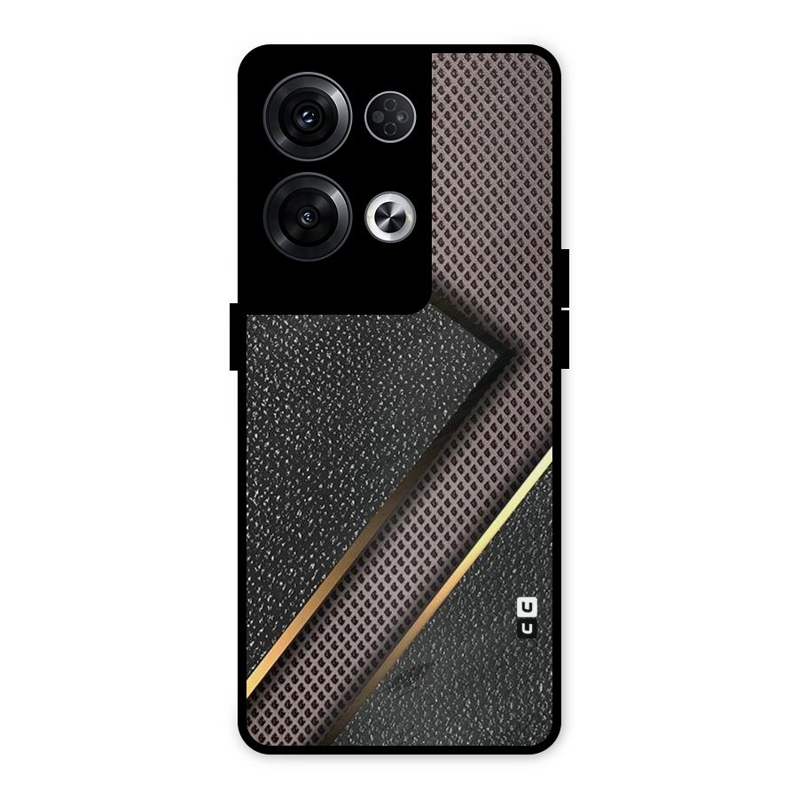 Rugged Polka Design Metal Back Case for Oppo Reno8 Pro 5G