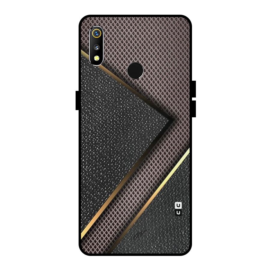 Rugged Polka Design Metal Back Case for Realme 3
