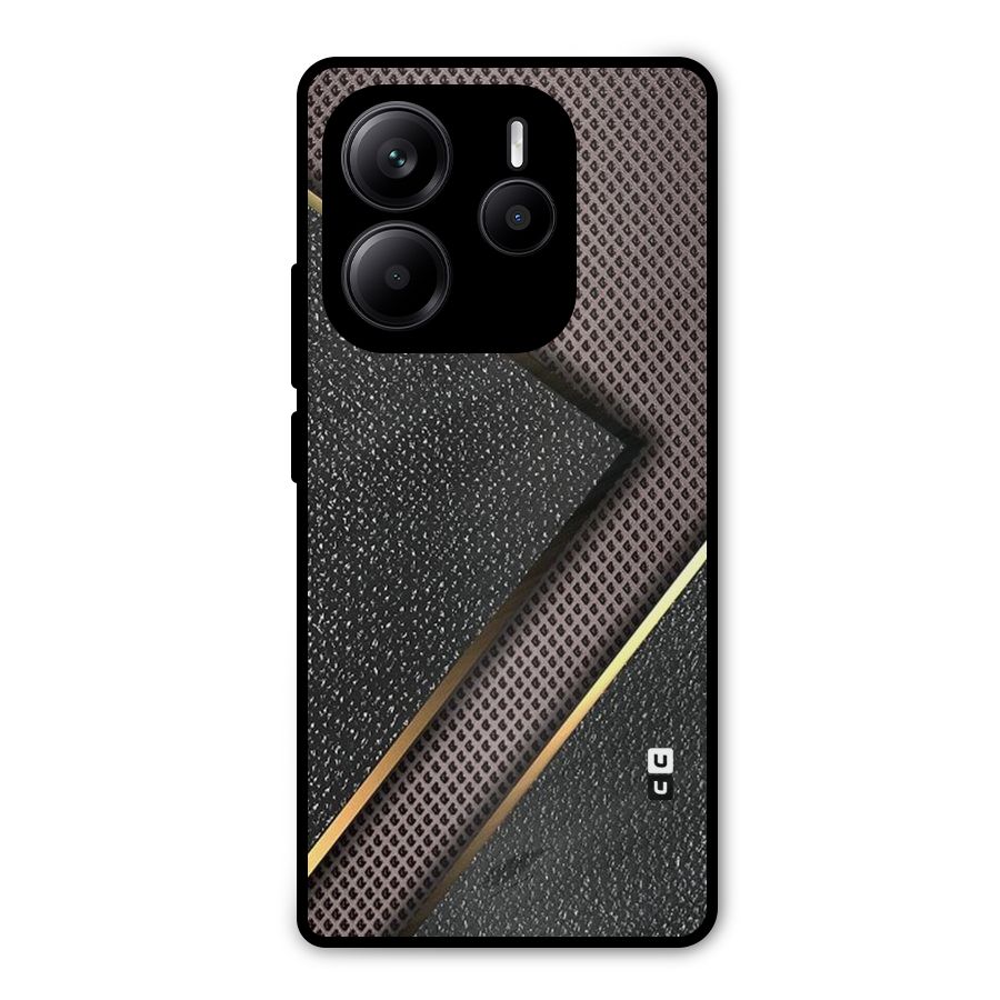 Rugged Polka Design Metal Back Case for Redmi Note 14 5G