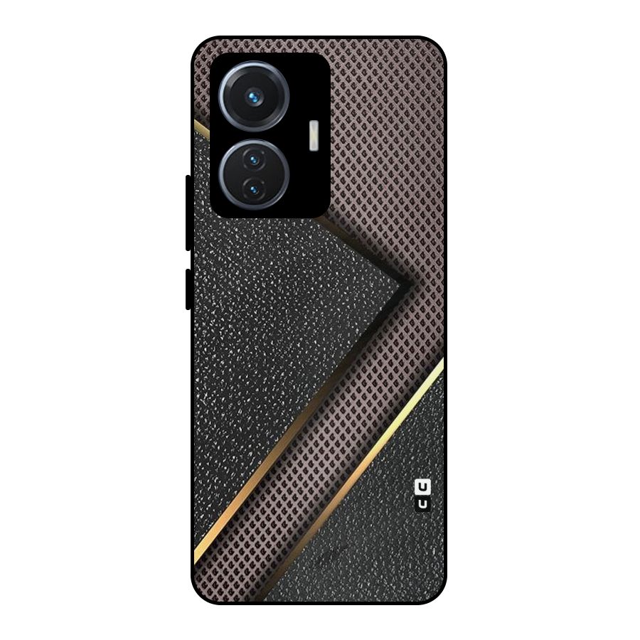 Rugged Polka Design Metal Back Case for Vivo T1 44W