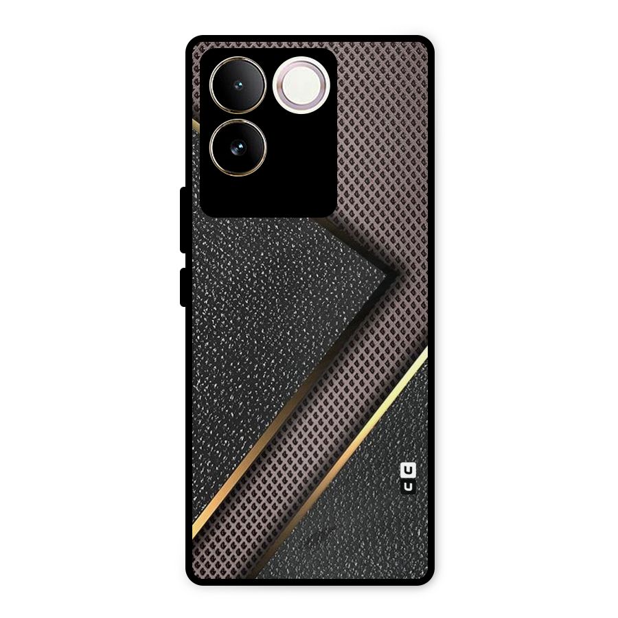 Rugged Polka Design Metal Back Case for Vivo T2 Pro
